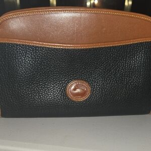 Dooney & Bourke Black and Tan Shoulder Bag